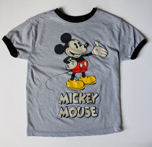 Retro inspired Mickey print ringer tee - youth S