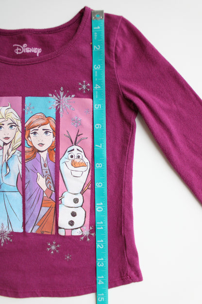 Fuchsia 4-panel Frozen long sleeve tee - 3T