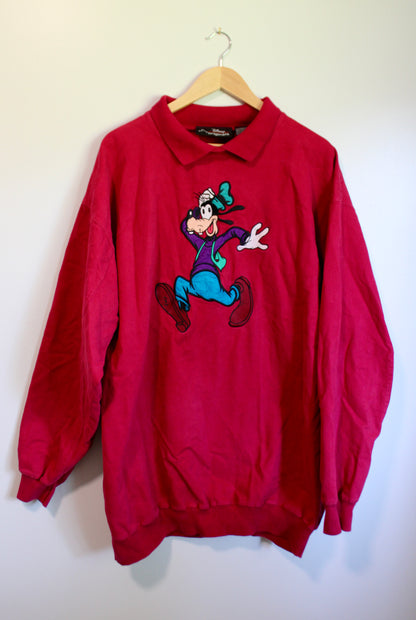 Vintage oversized embroidered Goofy sweatshirt - L/XL