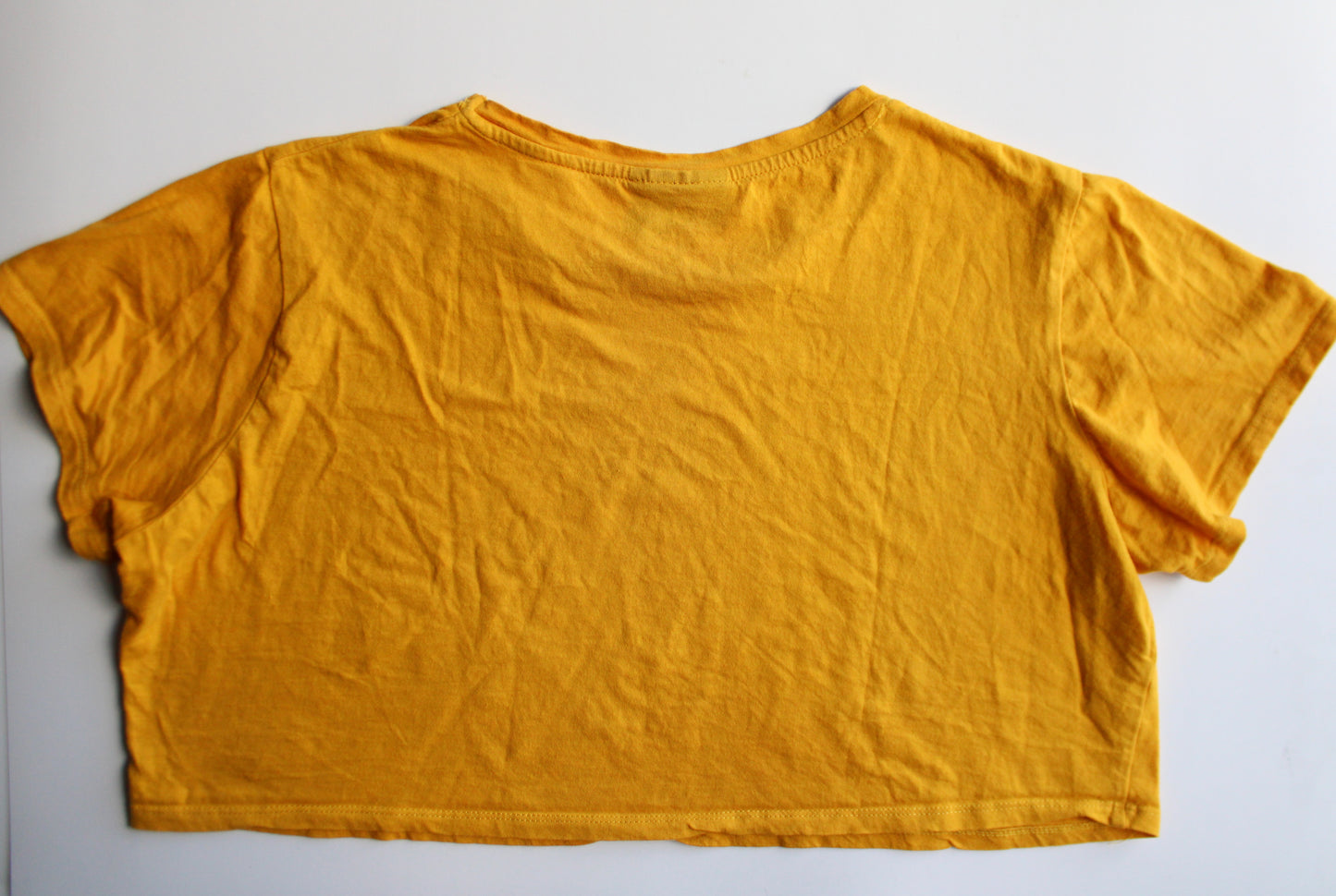 Yellow Mickey crop top - M