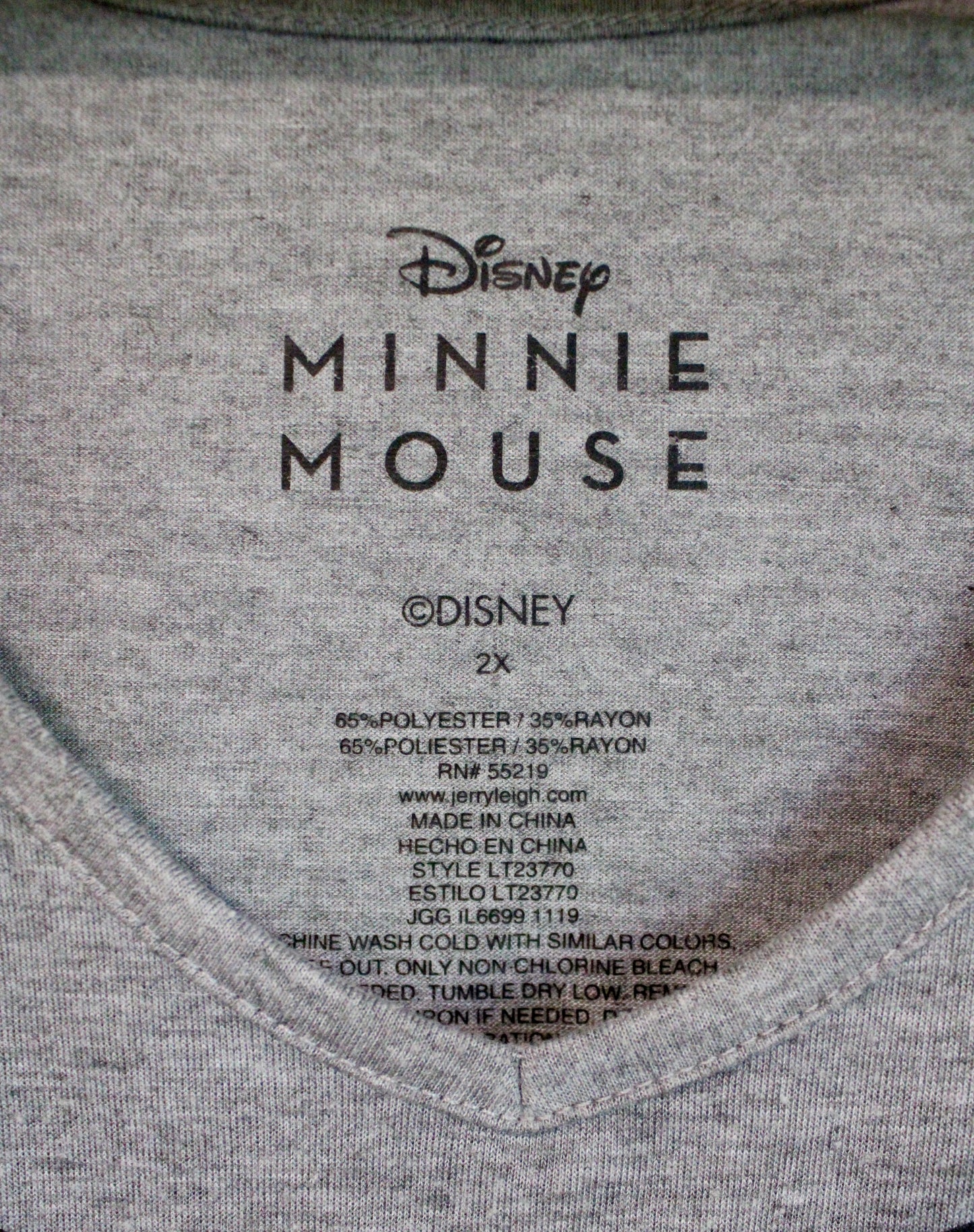 Minnie big face V-neck tee - 2XL