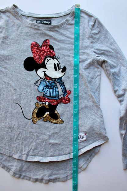 Sequined Minnie long sleeved tee-youth L