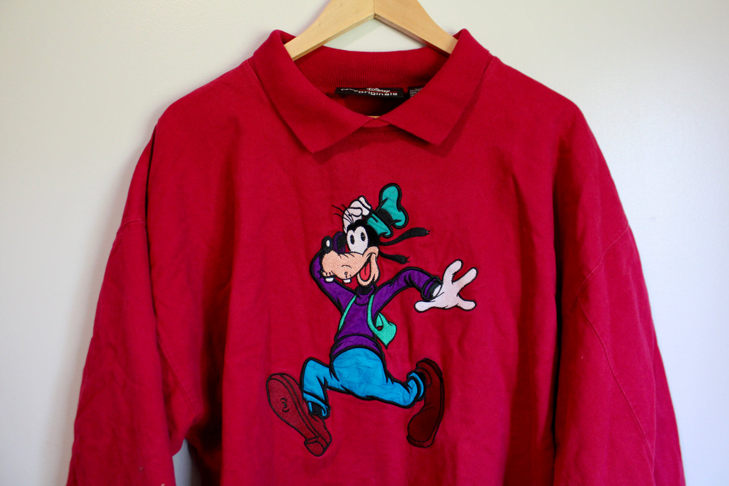 Vintage oversized embroidered Goofy sweatshirt - L/XL