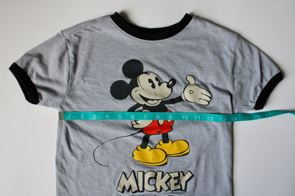 Retro inspired Mickey print ringer tee - youth S