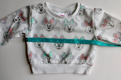 AOP Minnie crew neck sweatshirt 12m