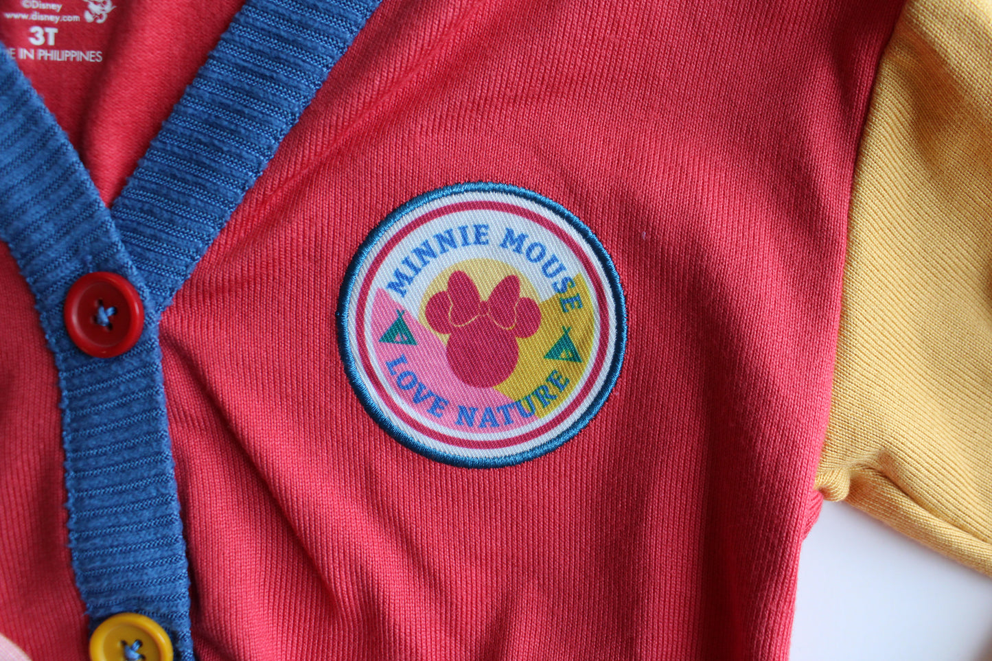 Color block Minnie Mouse cardigan 3T