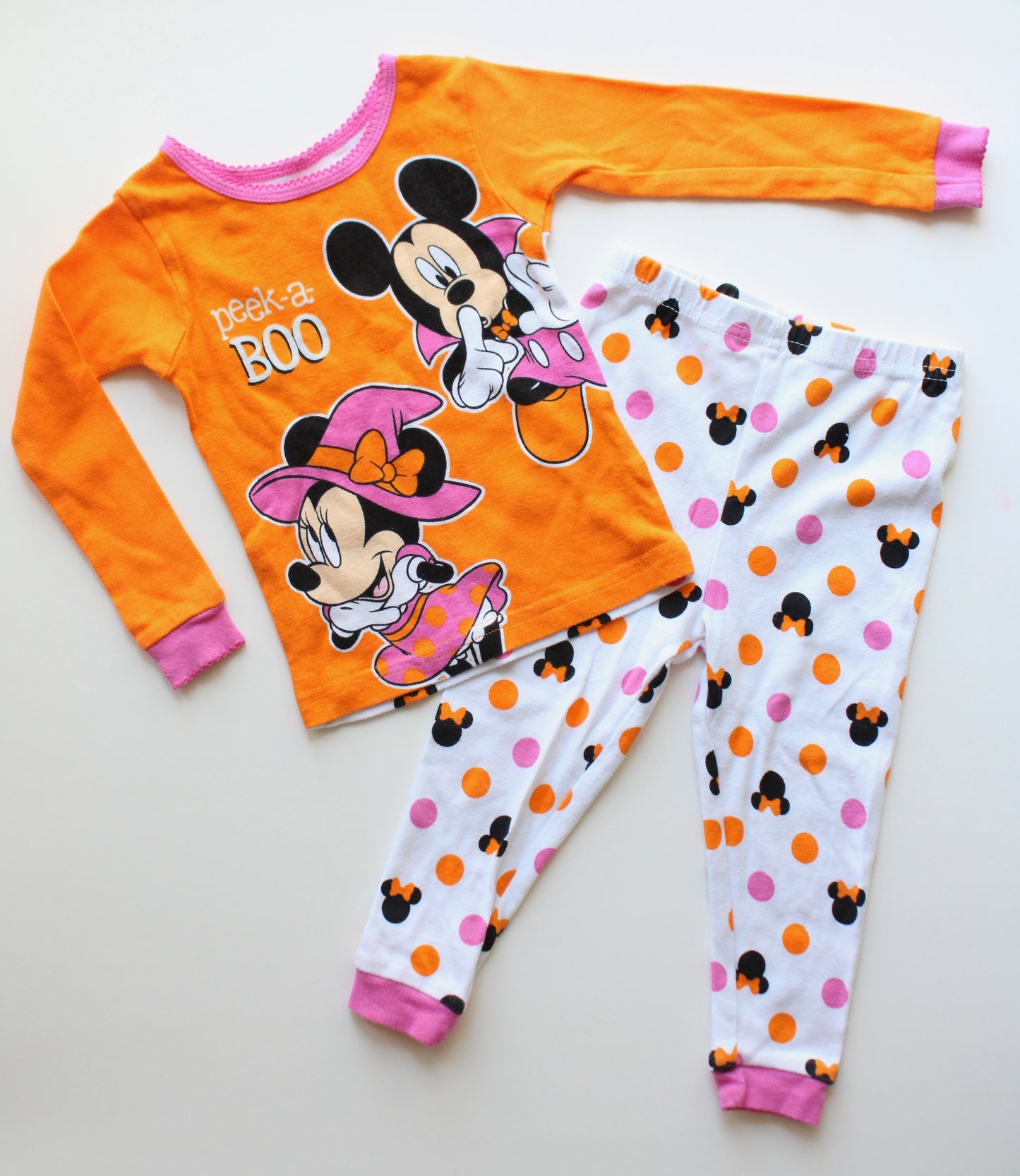 Minnie and Mickey Halloween 2-piece pajamas - 24m