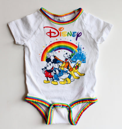 Rainbow Pride Mickey and friends onesie - 0-3m