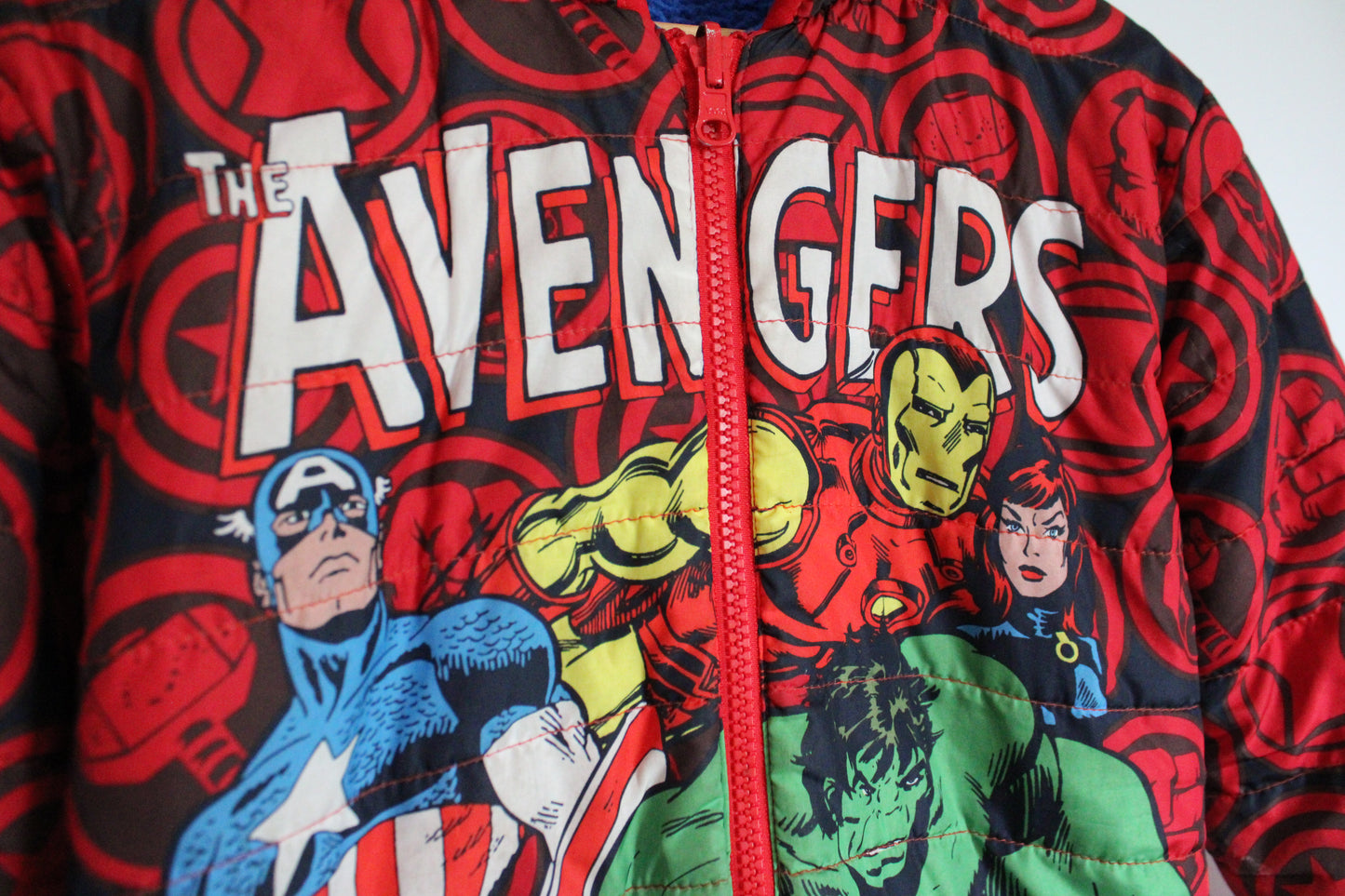 Avengers reversible puffy jacket