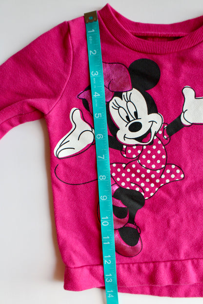 Fuchsia Minnie crew neck sweatshirt - size