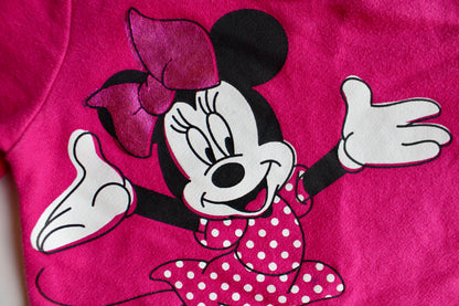 Fuchsia Minnie crew neck sweatshirt - size