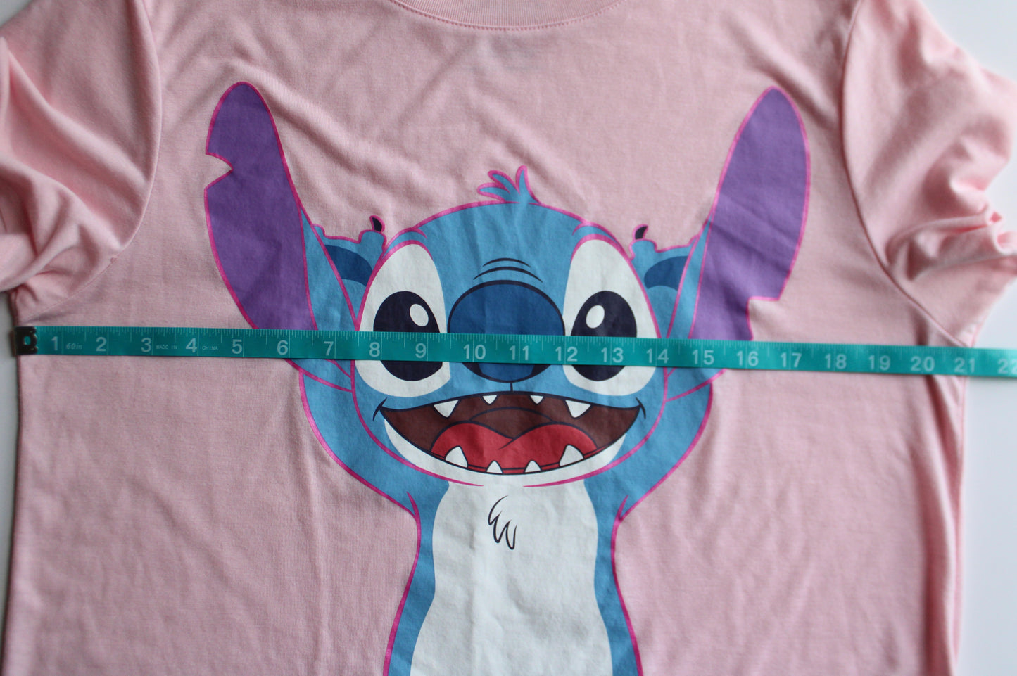 Pink big Stitch print tee - size XXL