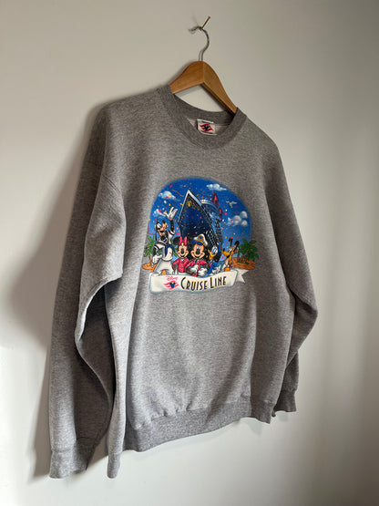 Vintage Disney Cruise Line crew neck - Large