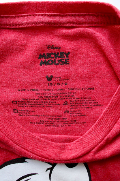 Red Mickey tee youth size L