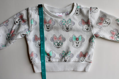 AOP Minnie crew neck sweatshirt 12m