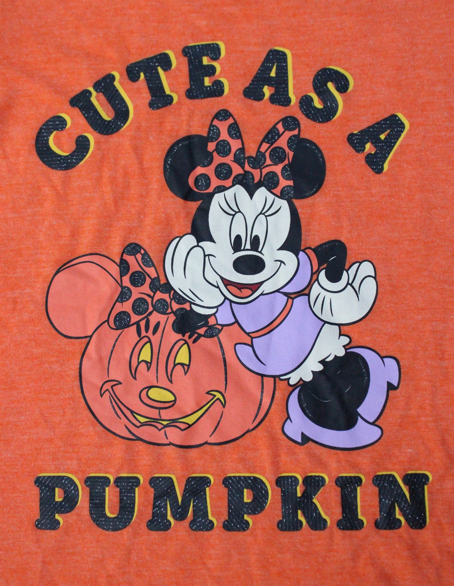 Cute as a Pumpkin Minnie tee - 4T