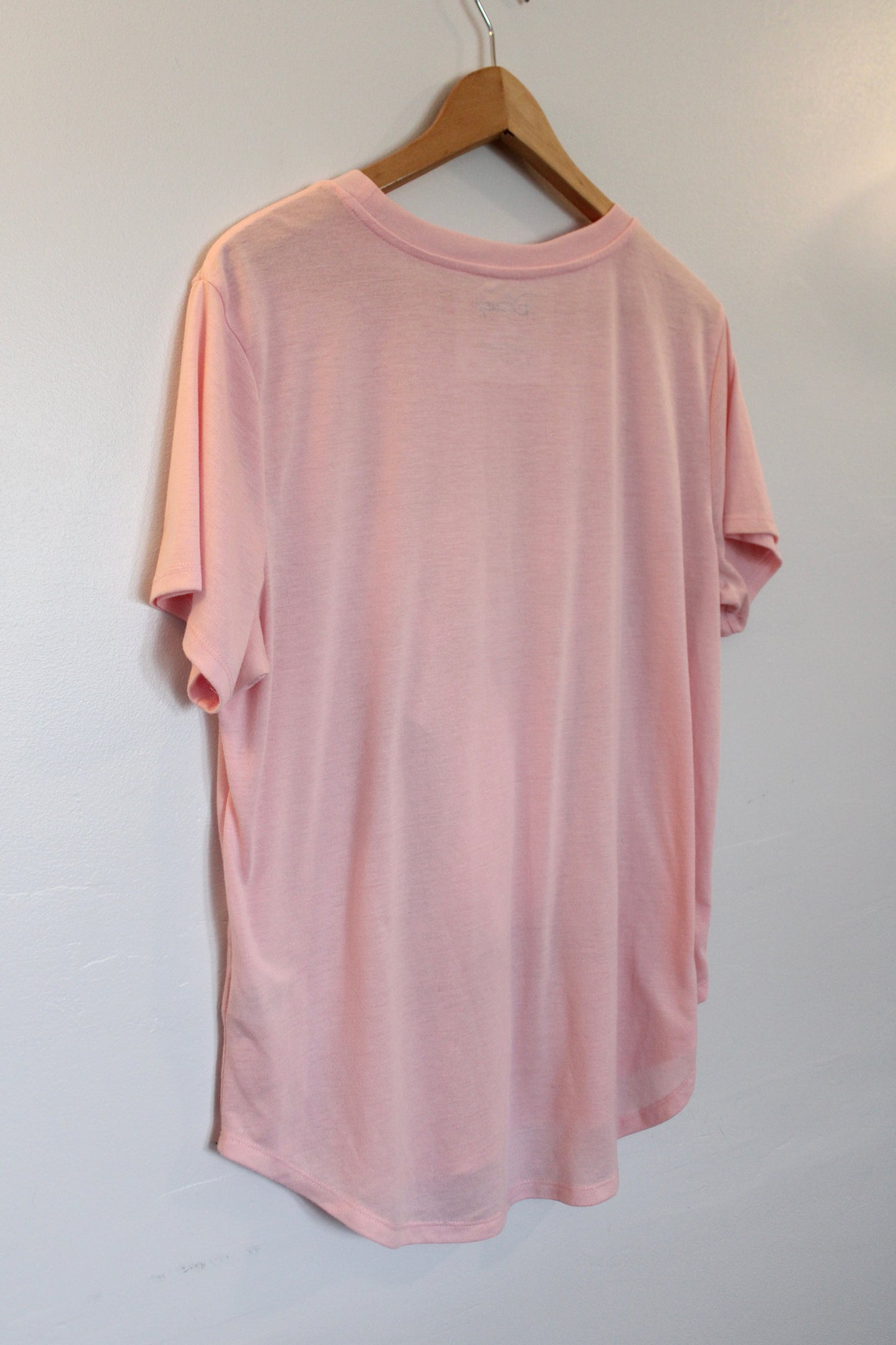 Pink big Stitch print tee - size XXL