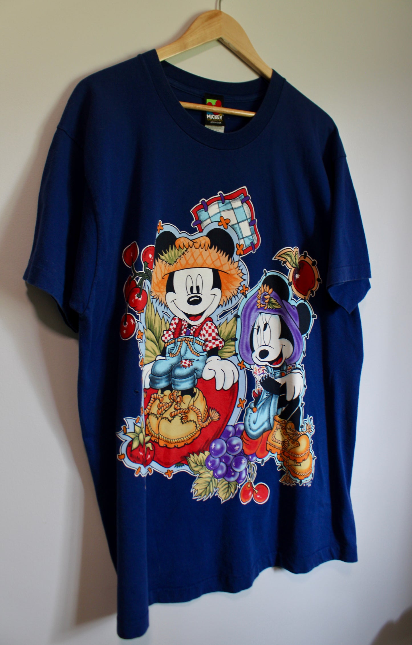 Vintage fall harvest Mickey and Minnie tee - OSFA