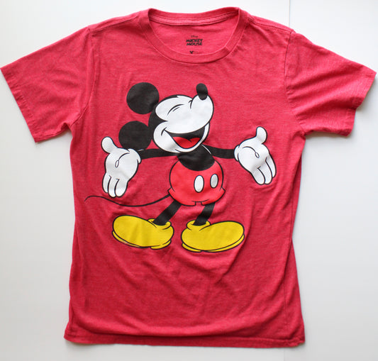 Red Mickey tee youth size L