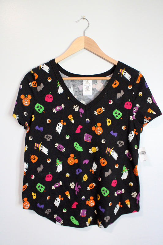 NWT Mickey Pumpkin head Halloween tee - S