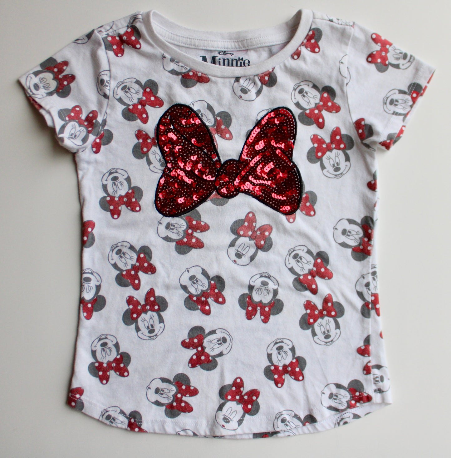 AOP metallic bow sequined Minnie tee - XS (4/5)