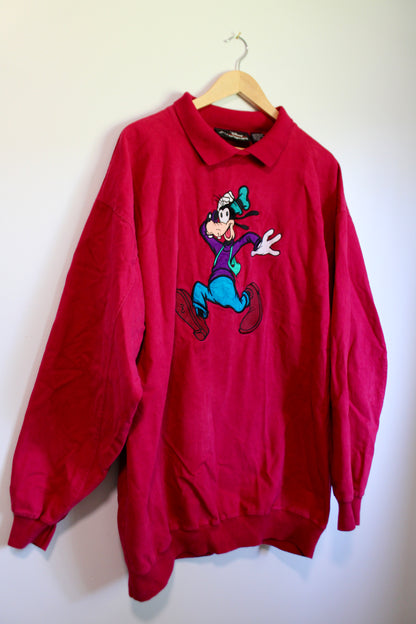 Vintage oversized embroidered Goofy sweatshirt - L/XL