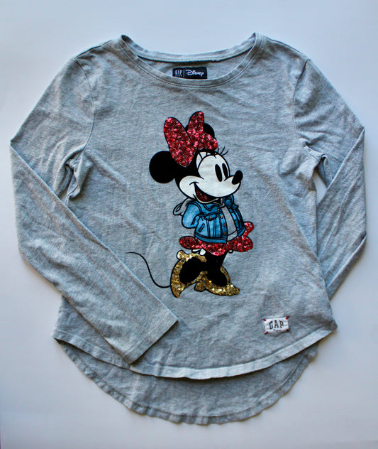 Sequined Minnie long sleeved tee-youth L