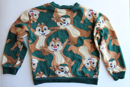 AOP H&M Chip and Dale crew neck sweatshirt - size 7