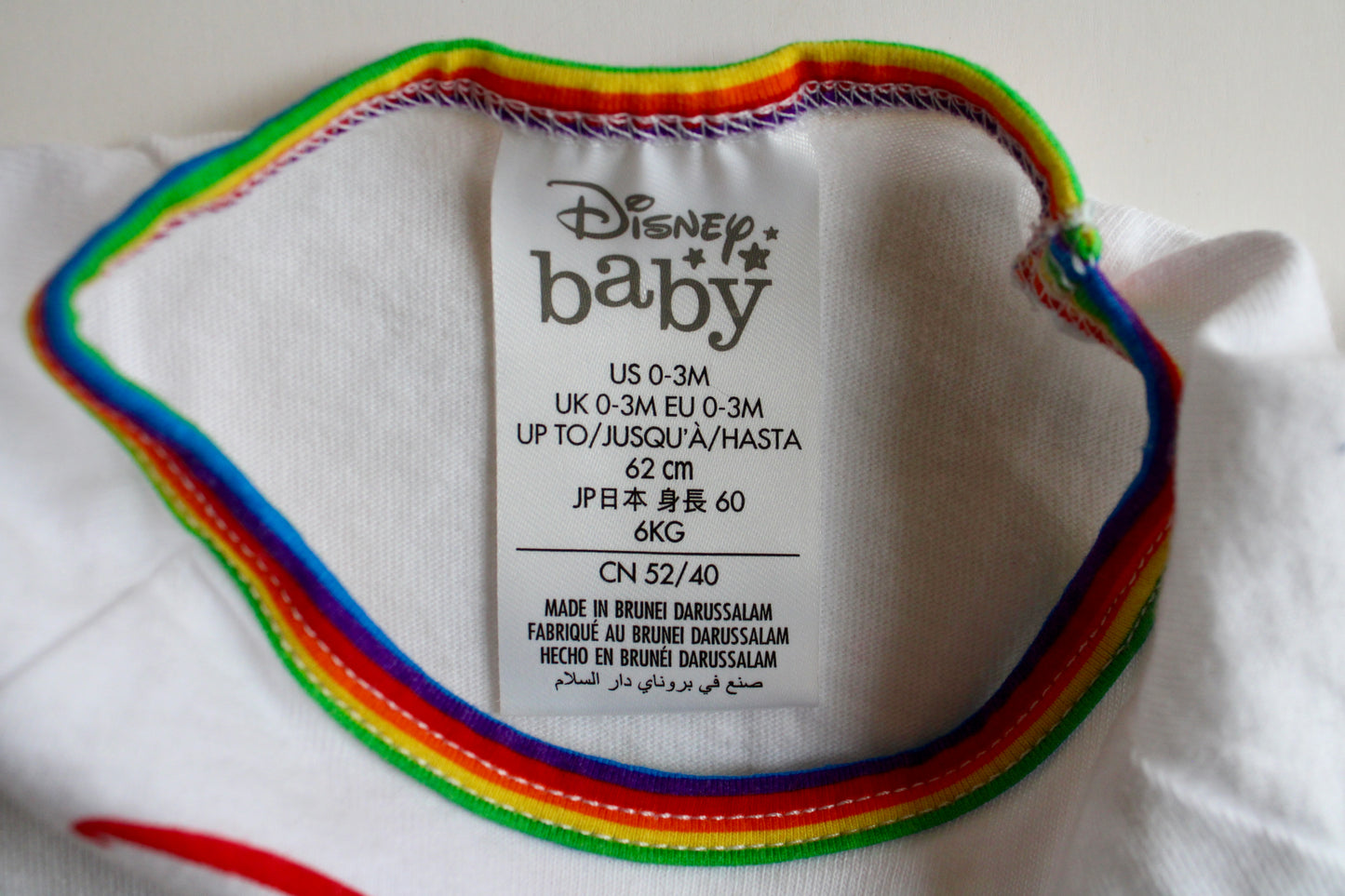 Rainbow Pride Mickey and friends onesie - 0-3m