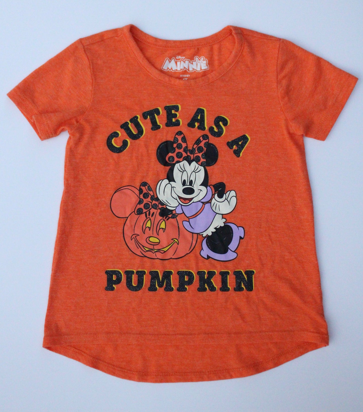 Cute as a Pumpkin Minnie tee - 4T