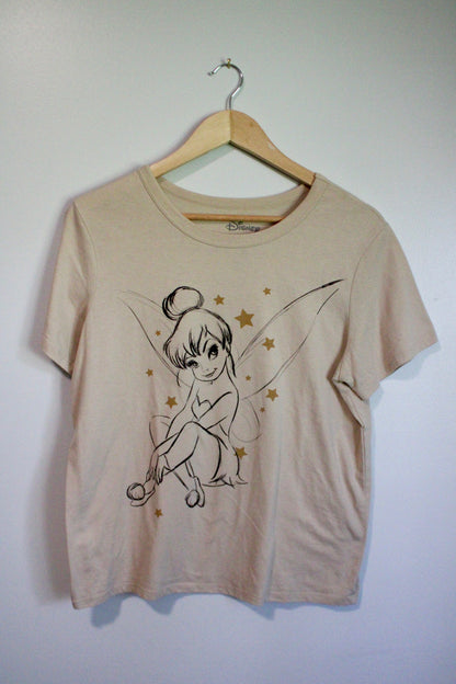 Tan Tinkerbell sketch tee - M