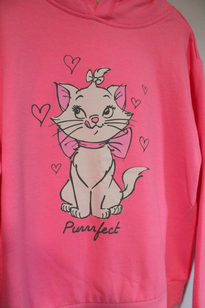 Hot Pink Marie fr Aristocats  sweatshirt - youth medium