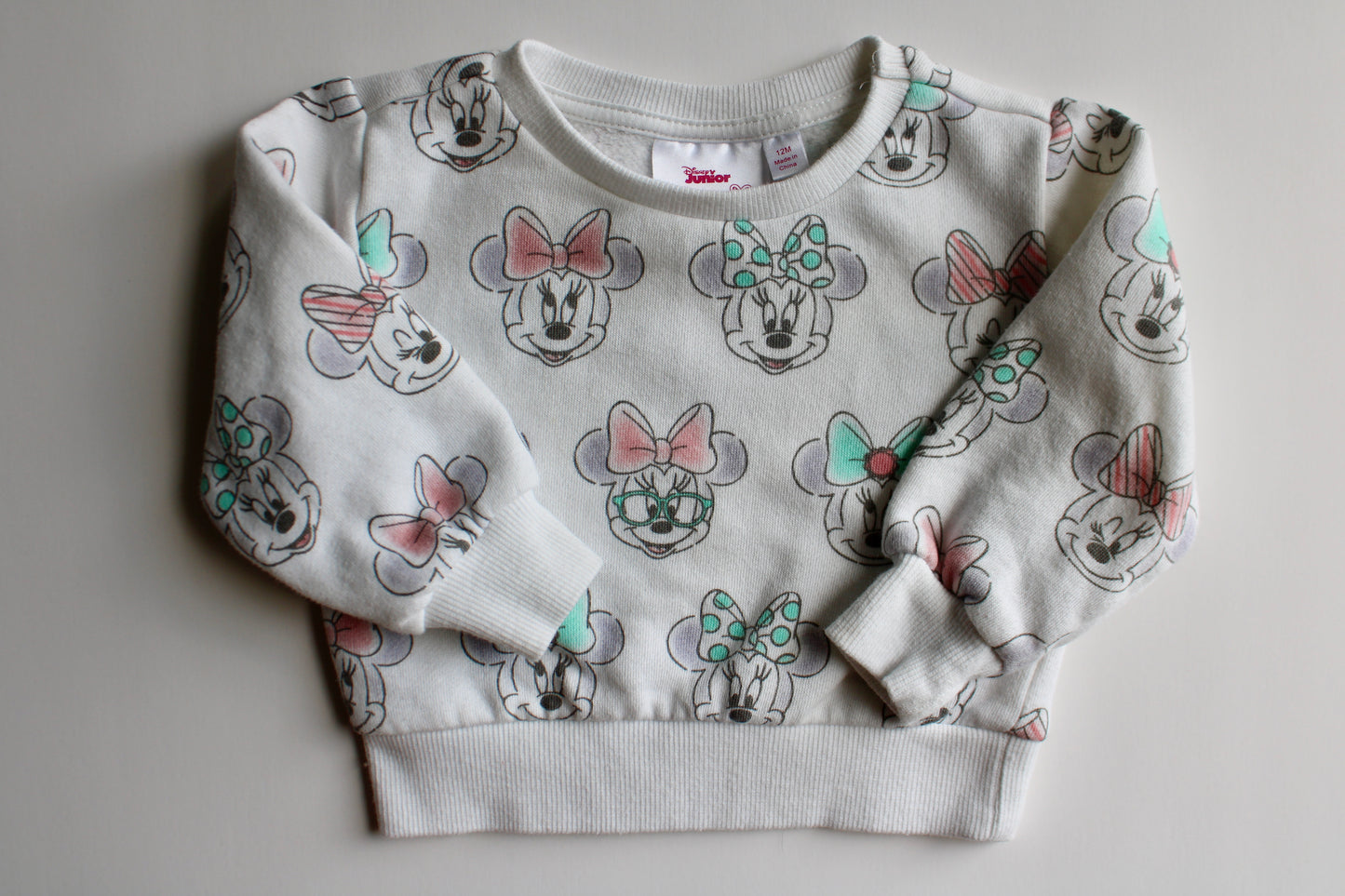 AOP Minnie crew neck sweatshirt 12m