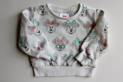 AOP Minnie crew neck sweatshirt 12m