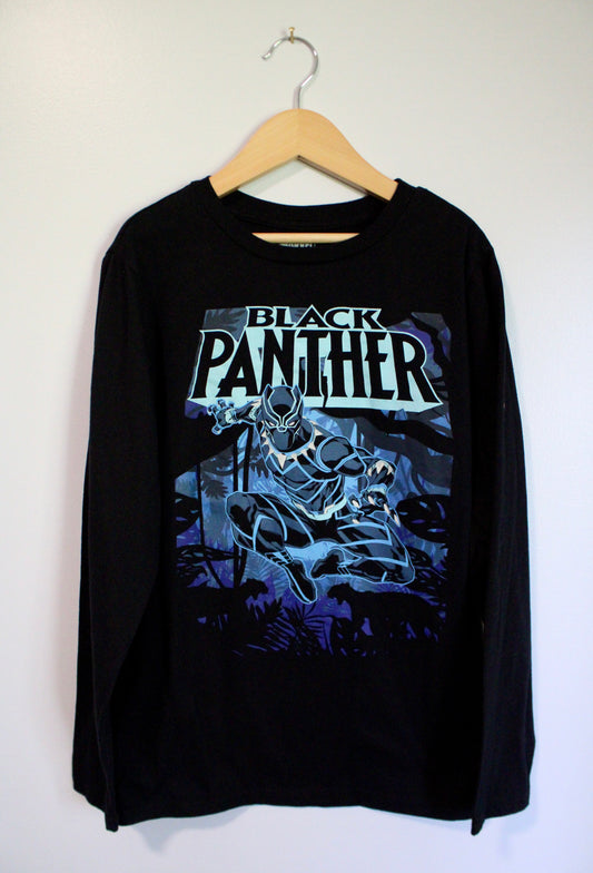 Black Panther long sleeved tee - youth L