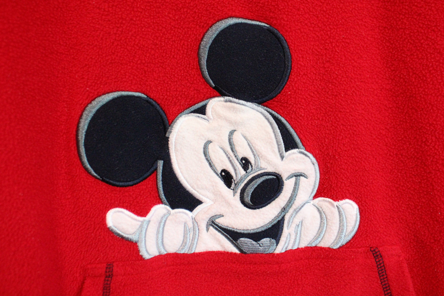 Vintage Mickey with falling leaves fleece hoodie - Size 1X