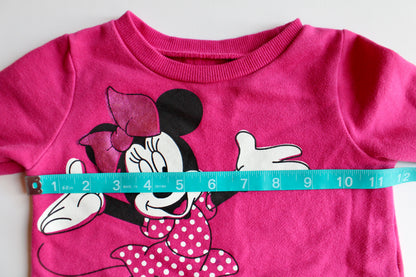 Fuchsia Minnie crew neck sweatshirt - size