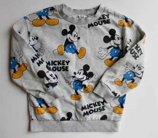 AOP H&M Mickey Mouse crew neck sweatshirt - 5T/6