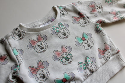 AOP Minnie crew neck sweatshirt 12m