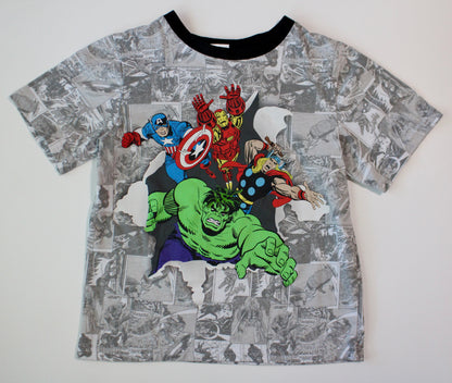 AOP comic book Avengers tee - size 6