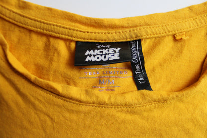 Yellow Mickey crop top - M