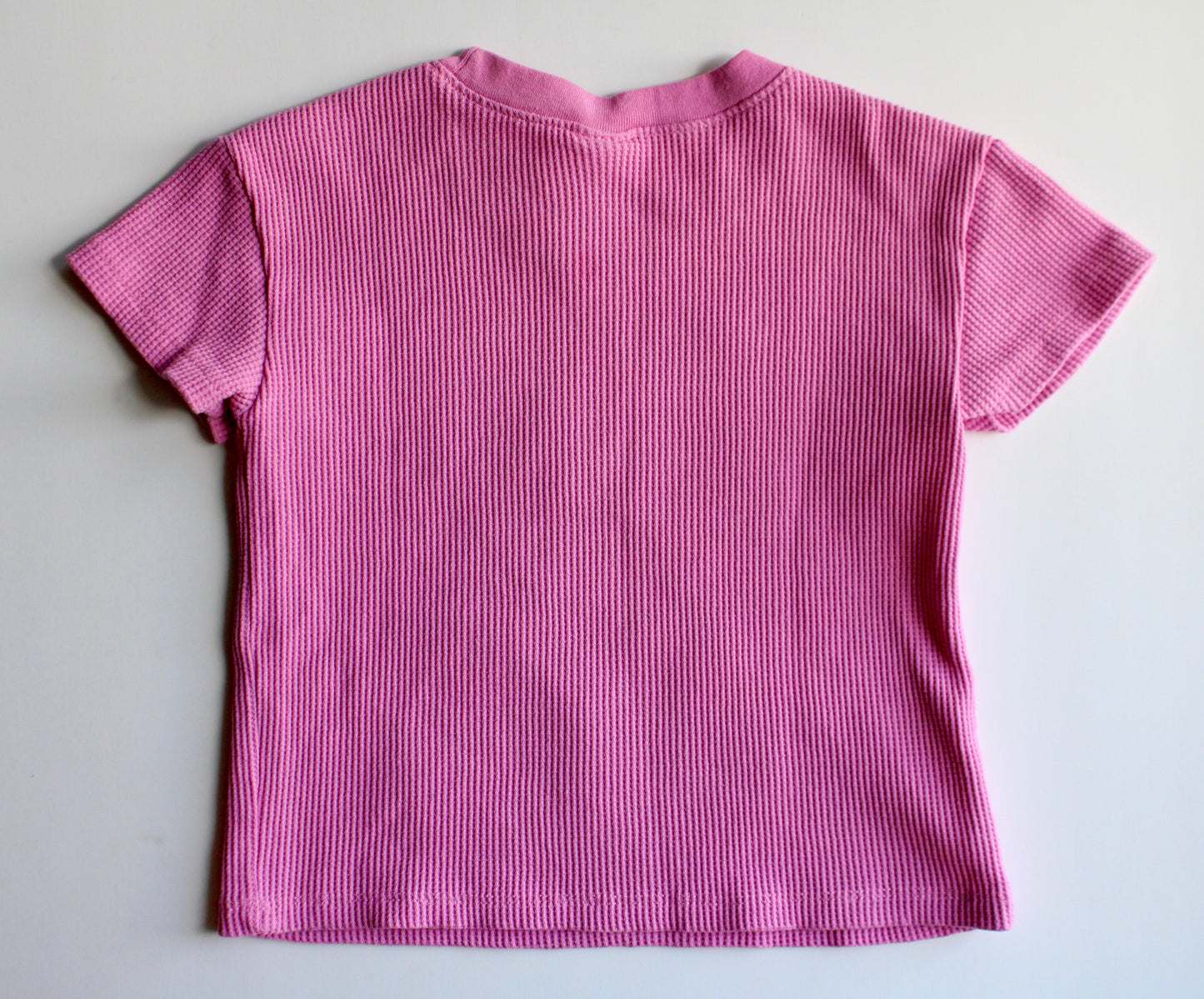 Adorable pink waffle knit Minnie tee - 4T