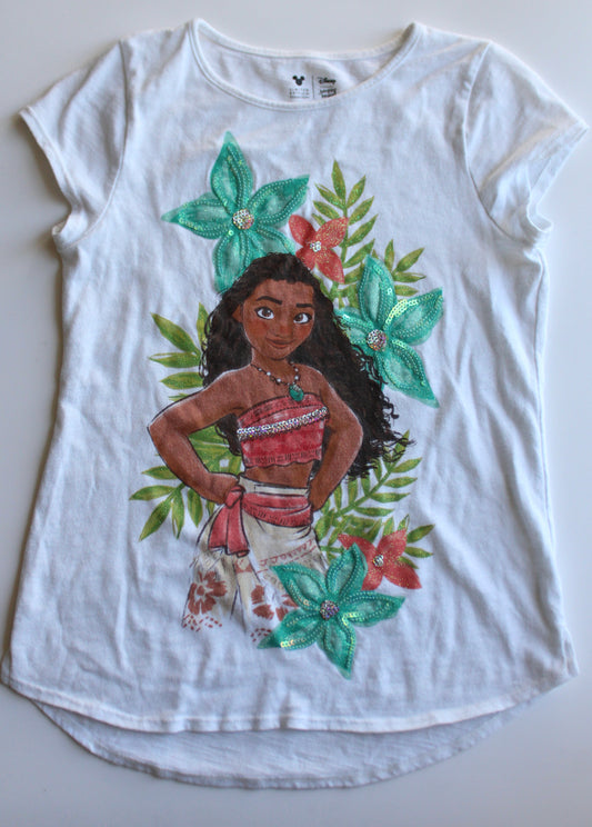 Sequined Moana tee - size 12